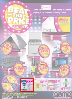 Game Zambia : Beat that Price (14 Dec - 24 Dec 2017), page 1