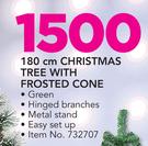180cm Christmas Tree With Frosted Cone