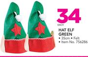 Hat Elf Green-Each