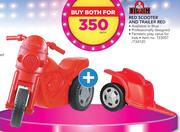 BigJim Red Scooter And Trailer Red