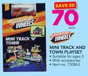 Adventure Wheels Mini Track And Town Playset