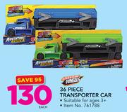 Adventure Wheels 36 Piece Transporter Car-Each