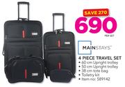 Mainstays 4 Piece Travel Set-Per Set