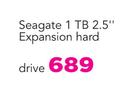 Seagate 1TB 2.5" Expansion Hard Drive