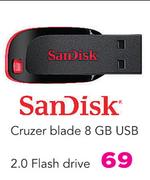Sandisk Cruzer Blade 8 GB USB 2.0 Flash Drive