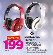 Volkano Impulse Bluetooth Headphone VB-VH100-BLK-Each