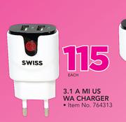 3.1 A MI WA Charger-Each