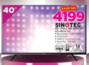 Sinotec 40" Full HD LED TV STL-40F1A11A