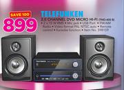 Telefunken 2.0 Channel DVD Micro HiFi-TMD-400 B