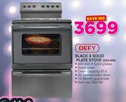 Defy Black 4 Solid Plate Stove DSS-494