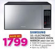 Samsung 32Ltr Electronic Microwave Oven Mirror ME0113M1 XF