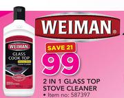 Weiman 2 In 1 Glass Top Stove Cleaner