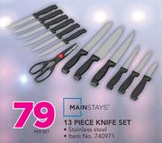 Mainstays 13 Piece Knife Set-Per Set