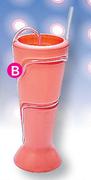 Slogan Plastic Tumbler With Wrap Around Straw