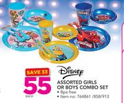 Disney Assorted Girls Or Boys Combo Set-Each