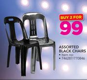 Assorted Black Chairs-For 2