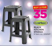 Cenplast Black Kitchen Stools-For 2