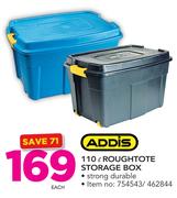 Addis 110L Roughtote Storage Box In Blue Or Black-Each