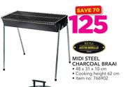 Ketla Midi Steel Charcoal Braai