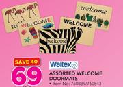 Waltex Assorted Welcome Doormats