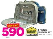 Camp Master 4 Picnic Person Set