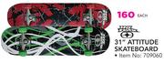 No Fear 31" Attitude Skateboard 