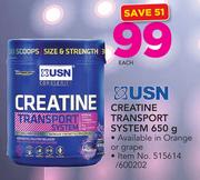 USN Creatine Transport System In Orange Or Grape-650g Each