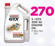 Castrol 5L GTX 20W 50 Engine Oil
