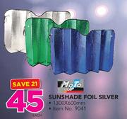 Moto Quip Sunshade Foil Silver 