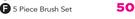 Academy 5 Piece Brush Set-Set