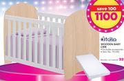 Ditalia Wooden Baby Crib