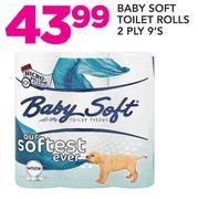 Baby Soft Toilet Rolls-2 Ply 9's