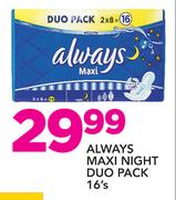Always Maxi Night Duo Pack-16's
