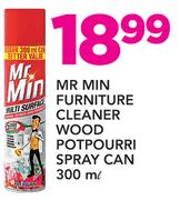 Mr Min Furniture Cleaner Wood Potpourri Spray Can-300ml