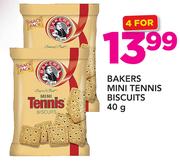 Bakers Mini Tennis Biscuits-4x40g