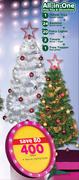 Santa's Trading 150cm Tree, 24's Baubles, 20's Fairy Lights, 2's Tinsels & 1's Tree Topper-Each