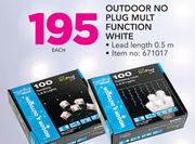 Santa's Trading Outdoor No Plug Multi Function White-Each