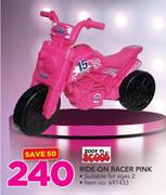 Zoot n Scoot Ride-On Racer Pink