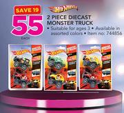 Hot Wheels 2 Piece Diecast Monster Truck-Each