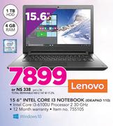 Lenovo 15.6" Intel Core I3 Notebook Ideapad 110
