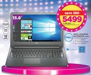 Dell 15.6" Intel Celeron Notebook 3552