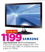 Samsung 18.5" LED Monitor LS19F350HNAXX