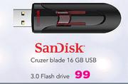 SanDisk Cruzer Blade 16GB USB 3.0 Flash Drive