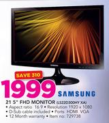 Samsung 21.5" FHD Monitor LS122D300HY XA