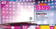 Sinotec 43" UHD Smart LED TV STL-43D6000UM