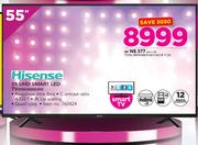 Hisense 55 UHD Smart LED TV 55N3000UW