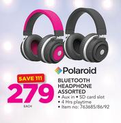 Polaroid Bluetooth Headphone Assorted-Each