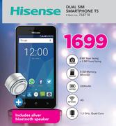 Hisense Dual Sim Smartphone T5 + Silver Bluetooth Speaker