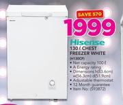 Hisense 130  Ltr Freezer White H130CF