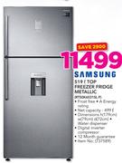 Samsung 519 Ltr Top Freezer Fridge Metallic RT50K6531SL F